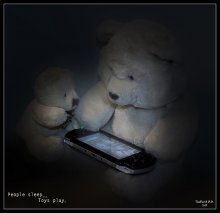 People sleep... Toys play. / ***