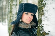 Russian winter. Russian girl. / *****