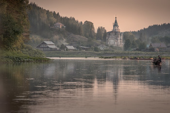 Abend auf dem Fluss / ***