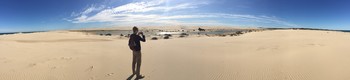 Man on a dune / Photo is