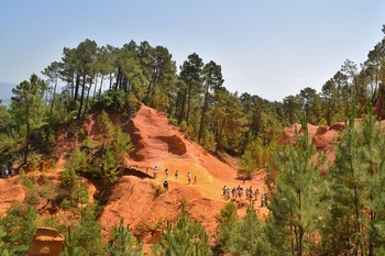 Red lands / The red lands of Roussillon in Provence