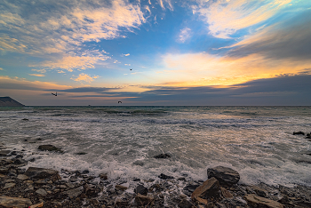 Das Schwarze Meer Sonnenuntergang / ***