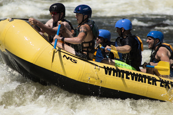 The White Water Rafters / The Whitewater Rafters, is captured on the Whitewater Express Course (Chattahoochee River), in Columbus, Georgia.