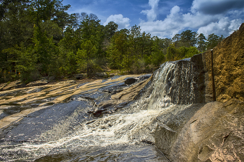 The Waterfall in HDR / The Waterfall in HDR, is captured at Flat Rock Park, in my hometown of Columbus, Georgia.