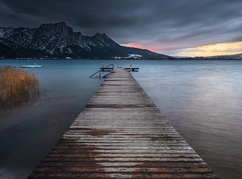 dramatische Stimmung am Mondsee / dramatische Stimmung am Mondsee