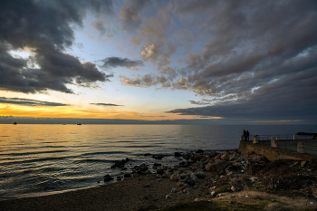 Abendstimmung am Meer / ***