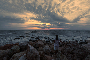 Abendstimmung am Meer / ***