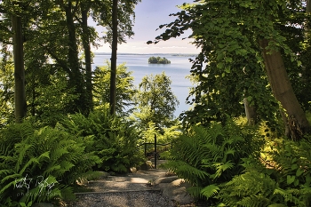 Was für eine Aussicht... / Im Hintergrund der Schweriner See