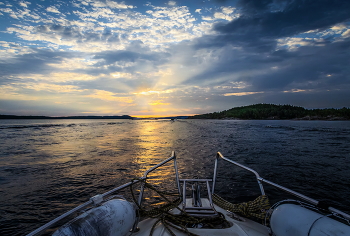 Abend auf Ladoga / ***