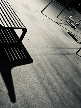 winter / Winter snow bench