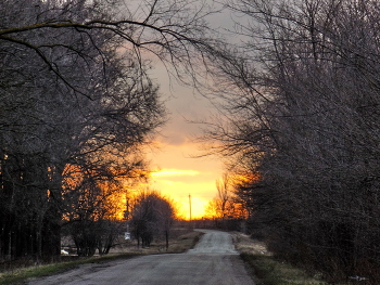 Road to sunset ... / ***