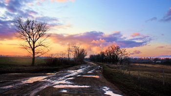 Road to sunset ... / ***