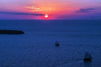 Sonnenuntergang in Santorini / ***