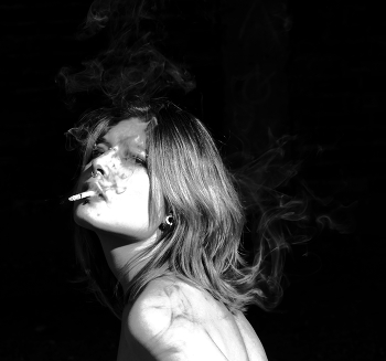 Hair smoke. / ***