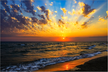 Das Schwarze Meer Sonnenuntergang / ***