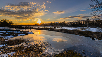 Fluss Sonnenuntergang / ***