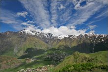 Good Morning Kazbegi / picture was made in Georgia, village Kazbegi. that's the most fantastci place in Georgia - the spirit freedom place