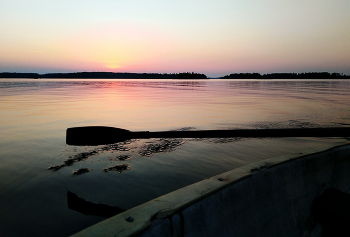 Sonnenuntergang auf Vuoksa / ***