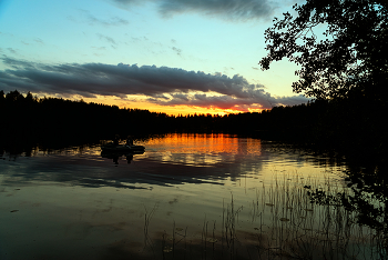 Am Abend Sonnenuntergang / ***