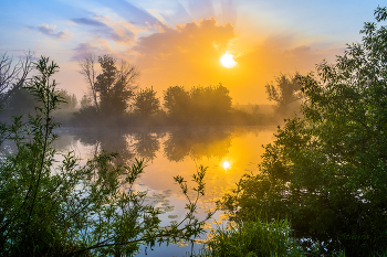 Morgen auf dem See. / ***