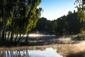 Morgen auf dem See. / ***