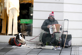 Straßenmusiker. / ***