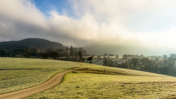 &nbsp; / aufsteigender morgennebel