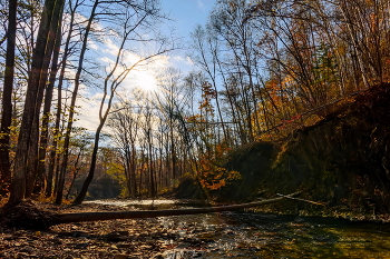 Sonnenaufgang über dem Fluss / ***