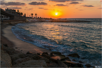 Sanset on the sea / Haifa Harbor