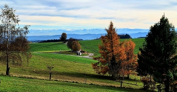 Alpensicht / Fernsicht auf die Alpen