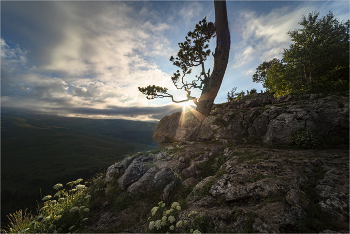 Sonnenuntergang in den Bergen / ***