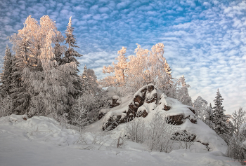 Sonnenuntergang in den Bergen / ***