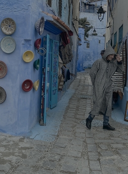 Chilly day, Blue City, Morocco / Chilly day, Blue City, Morocco