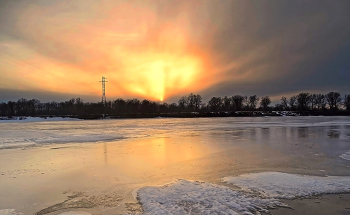 Fluss Sonnenuntergang / ***