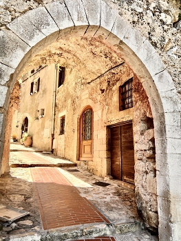 Gates into a bright future / The stone gates in an old Mediterranean town