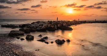 Am Abend Sonnenuntergang / ***