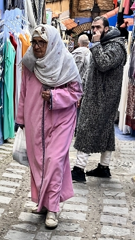 Shopping / A street market n Morocco