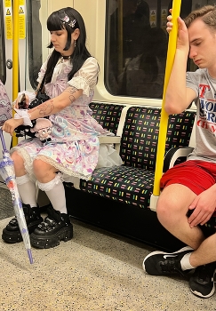 I expected some attention / Two young people in the same carriage of the London Tube