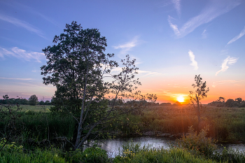 Abendlandschaft. / ***