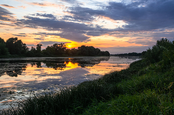Abend auf dem See. / ***