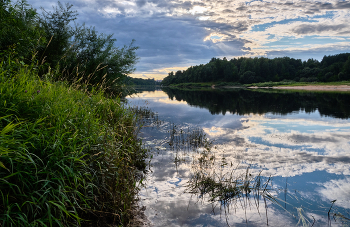 Abend auf dem Fluss / ***