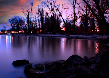 Pre-Dawn on Lake Ontario / The Southern shore of Lake Ontario in the pre-dawn hours.