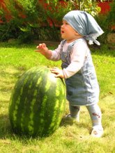 Arina und Wassermelone / ***