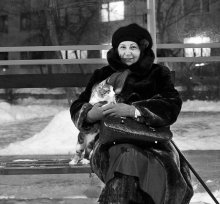 Die Dame mit der Katze / _____