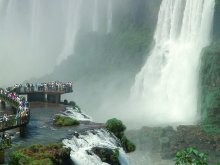 Iguazu Wasserfälle aus Brasilien / Iguasu Falls, Brasil