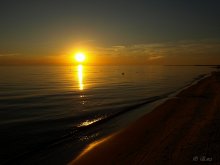 Sonnenuntergang über der Ostsee. / ***
