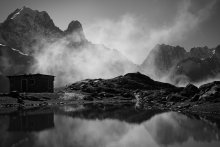 Lac Blanc / Mont Blanc reflected in Lac Blanc