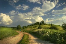 Die Straße im Sommer / 8888888