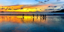 Fußball bei Sonnenuntergang / ***