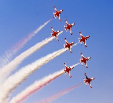 Fireworks / Al Ain Aerobatic show, UAE, February 4, 2011